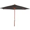 Image de Mendler Parasol Florida - Parasol de jardin - Diamètre : 3 m - Polyester/bois - Anthracite