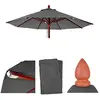 Image de Mendler Housse de rechange pour parasol en bois HWC-C57 - Rond - Diamètre : 4 m - Polyester - 3 kg - Anthracite