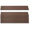 Image de Lot de 7 Lattes pour Brise-Vue en WPC Sarthe, Planches Brise-Vent, env. 1m² - 90cm, Brun