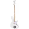 Image de Cort Elrick NJS4 White MN elektrische basgitaar met gigbag