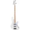 Image de Cort Elrick NJS5 White MN 5-snarige elektrische basgitaar met gigbag