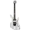 Image de Schecter Synyster Standard FR Gloss White / Black Stripes elektrische gitaar