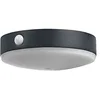 Image de Ledvance Applique murale solaire Endura Style Tossa, lumière blanche chaude (3000 K), capteur intégré, utilisable sans électricité, jusqu'à huit heures de combustion, classe de protection IP44, noir