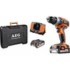 Image de AEG - Perceuse à percussion compacte 18 V Li-Ion 2.0 Ah 50 Nm 2 vitesses - BSB18C2 LI-202C