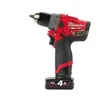 Image de Milwaukee - Perceuse visseuse FUEL 12 V Li-On 4.0 Ah 13 mm 44 Nm - M12 FDD-402X Rouge