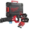 Image de Milwaukee - Scie sabre HACKZALL Fuel 18 V Li-Ion 5.0 Ah 22 mm avec HD Box - M18 FHZ-502X Rouge