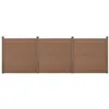 Image de Clôture Brise Vue Brise Vent Bois Composite (WPC) Brun 183 x 531 cm