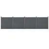 Image de Clôture Brise Vue Brise Vent Bois Composite (WPC) Gris 183 x 705 cm