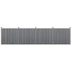 Image de Kit de 4 Clôtures Barrière Brise Vue Brise Vent Bois Composite (WPC) Gris 185 x 747 cm