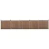 Image de Kit de 5 Clôtures Barrière Brise Vue Brise Vent Bois Composite (WPC) Brun 185 x 932 cm