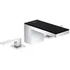 Image de Hansgrohe AXOR MyEdition Mélangeur lavabo 3 Trous 70 avec vidage à Ouverture Automatique, Coloris: Chrome/Verre Noir - 47050600