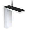 Image de Mélangeur de lavabo manuel AXOR MyEdition 230 avec déchets, Couleur : verre chromé/noir - 47020600