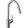Image de hansgrohe Focus M41 Mitigeur monocommande cuisine 240, Eco, 2 jets, 31833, couleur : chrome
