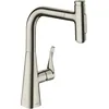 Image de hansgrohe Metris Select M71 Robinet de cuisine à levier unique 240, pommeau de douche, 2jet, couleur : acier inoxydable - 73822800