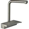 Image de hansgrohe Mitigeur cuisine Aquno Select M81, hauteur sous bec 260mm, robinet cuisine avec douchette extractible, 3 jets, Aspect acier inox, 73836800