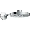 Image de hansgrohe Pommeau de douche AXOR One 280 2 types de jets avec bras de douche, 48492 ; couleur : chrome