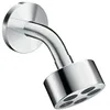 Image de hansgrohe Pommeau de douche AXOR One 75 1 type de pulvérisation à économie d'eau avec bras de douche, projection 116 mm, 48490 ; couleur : chrome