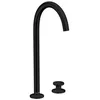 Image de hansgrohe AXOR One Mitigeur de lavabo 2 trous Select 260 avec vidage public, saillie de 165 mm, 48060, couleur : noir mat