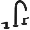 Image de hansgrohe AXOR One Mitigeur de lavabo 3 trous 170 avec vidage public, saillie de 140 mm, 48050670, couleur : noir mat