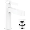 Image de hansgrohe Finoris Mitigeur lavabo 110 CoolStart avec vidage Push-Open, Blanc mat, 76024700