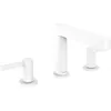 Image de hansgrohe Finoris Mélangeur 3 trous lavabo 110 avec vidage Push-Open, Blanc mat, 76033700