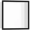 Image de hansgrohe XtraStoris Niche murale individuelle blanc mat avec cadre design 300 x 300 x 100 mm, 56099, couleur : noir mat