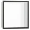 Image de Hansgrohe XtraStoris Individual 56099340 Niche murale avec cadre design MW/chrome brossé 300 x 300 x 100 mm