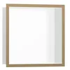 Image de hansgrohe XtraStoris Individual Niche Murale Blanc Mat avec Cadre Design 300x300x100 mm, 56099; Coloris: Bronze brossé