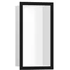 Image de hansgrohe XtraStoris 56096670 Niche murale encastrée individuelle avec cadre design Noir mat 30,5 x 15,2 x 10,2 cm