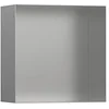 Image de hansgrohe XtraStoris Niche murale minimaliste sans cadre 300 x 300 x 140 mm, 56079 ; couleur : acier inoxydable brossé