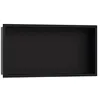 Image de hansgrohe XtraStoris Original 56064670 Niche murale encastrée avec cadre intégré Noir mat 30,5 x 61 x 10,2 cm