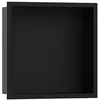 Image de hansgrohe XtraStoris Original Niche murale avec cadre, 300 x 300 x 100 mm, 56057, couleur : noir mat