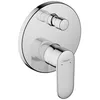 Image de hansgrohe Vernis Blend Mitigeur bain/douche avec combinaison de sécurité pour Exafill - set de finition, Chromé, 71467000