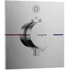 Image de hansgrohe ShowerSelect Comfort E - Mitigeur thermostatique, Robinet encastré avec arrêt de sécurité (SafetyStop) à 40°C, Thermostat carré 1 sortie, Chromé, 15571000