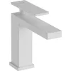Image de hansgrohe Tecturis E - Mitigeur de lavabo sans tirette ni vidage, Robinet de salle de bain avec hauteur sous bec 117 mm, économie d'eau (EcoSmart+), Blanc mat, 73011700