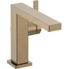 Image de hansgrohe Tecturis E Fine - Mitigeur de lavabo sans tirette ni vidage, économie d'énergie (CoolStart), Robinet avec hauteur sous bec 133 mm, économie d'eau (EcoSmart+), Bronze brossé, 73021140