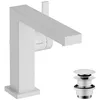 Image de hansgrohe Tecturis E Fine - Mitigeur de lavabo avec vidage Push-Open, économie d'énergie (CoolStart), Robinet de salle de bain, hauteur sous bec 133 mm, économie d'eau (EcoSmart+), Blanc mat, 73020700