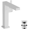 Image de hansgrohe Tecturis E Fine - Mitigeur de lavabo avec vidage Push-Open, économie d'énergie (CoolStart), Robinet de salle de bain, hauteur sous bec 173 mm, économie d'eau (EcoSmart+), Blanc mat, 73040700