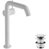 Image de hansgrohe Tecturis S Fine - Mitigeur de lavabo avec vidage Push-Open, économie d'énergie (CoolStart), Robinet de salle de bain, hauteur sous bec 230 mm, économie d'eau (EcoSmart+), Blanc mat, 73370700