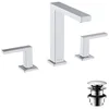Image de hansgrohe Tecturis E - Mitigeur de lavabo 3 trous avec vidage Push-Open, Robinet de salle de bain avec hauteur sous bec 173 mm, économie d'eau (EcoSmart+), Chromé, 73030000