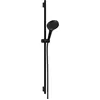 Image de hansgrohe Rainfinity - Set de douche économie d'eau (EcoSmart), Ensemble de douche avec douchette, barre 90cm, flexible textile160cm et support, Pommeau de douche avec 3 jets 8,5 l/min, Noir mat