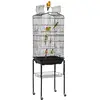 Image de Yaheetech Cage à oiseaux pour perroquet perruche avec Support Détachable sur Roulettes / 4 Mangeoires / 3 Perchoirs