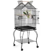 Image de Yaheetech Volière Oiseau Cage à Oiseaux avec support détachable 59,5 x 59,5 x 145 cm