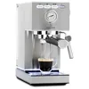 Image de Klarstein Pausa Machine à café expresso, porte-filtre de 1350 W, machine à expresso avec 7-9 bars de pression, à café avec porte-filtre et réservoir d'eau de 1,4 l, en acier inoxydable, argenté