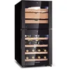 Image de Klarstein Cave a Vin et Fromage, Réfrigérateur à Vin et Fromage, Porte en Verre, Cave à Vin Vieillissement, Prosecco, Ecran Tactile, Armoire a Vin, Contrôle Température, Protection UV, Caves à Vin 89L