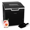 Image de Klarstein Icefestival Cube machine à glaçons - 20 kg/24 h, glaçons et glmace pilée, 400 W, réservoir 1,8 L, bac à glace 1,9 kg, panneau LED, auto-nettoyage, noir - machine à glaçons maison