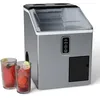 Image de Klarstein Machine à Glaçons - Acier Inoxydable, 15kg/24h, Glaçons & Glace Pilée, Réservoir 1,8L, Écran LCD, Compacte, Idéale pour Maison/Fêtes/Événements
