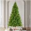 Image de tectake® Sapin de Noël artificiel, aiguilles en PVC, moulage par injection réaliste et aiguilles en PVC, branches de sapin artificielles flexibles, sapin de Noël artificiel avec support en métal,