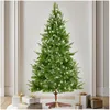 Image de tectake® Sapin de Noël artificiel, aiguilles en PVC, moulage par injection réaliste - Branches de sapin artificielles flexibles - Arbre de Noël artificiel avec support en métal - Décoration de Noël