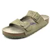 Image de Birkenstock Arizona SFB, Sandales Femme, Faded Kaki, 37 EU Stretta, Faded Kaki, 37 EU étroite